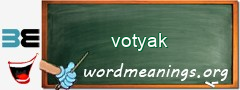 WordMeaning blackboard for votyak